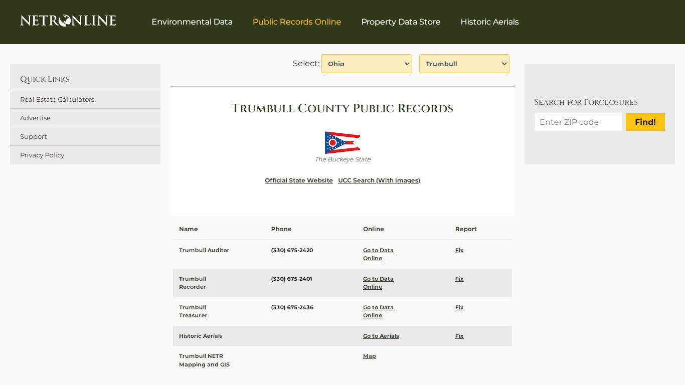 Trumbull County Public Records - NETROnline.com